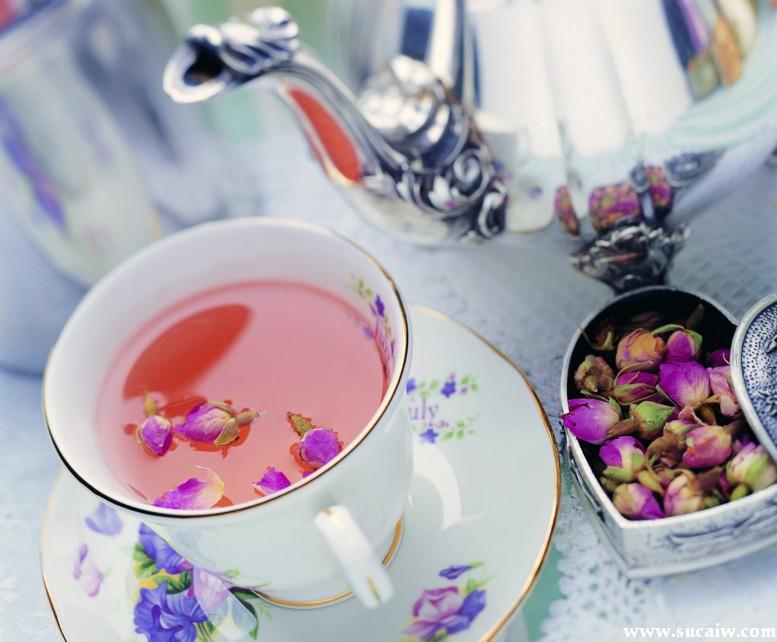 花茶批发列举紫玫瑰花和红粉玫瑰花相应的功效