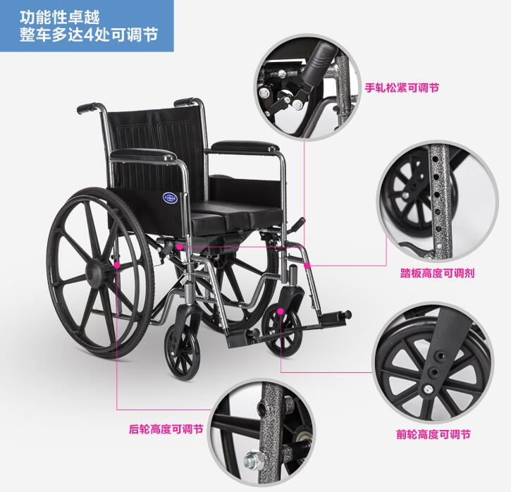 江苏巨贸轮椅多处可调节适应不同人群 轮椅品牌有哪些