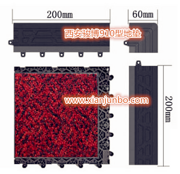 模块地垫 尼龙拼接防尘地垫 拼装地垫定制 塑胶拼接植绒门垫地垫