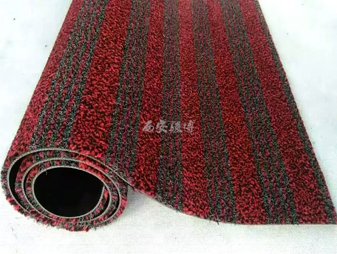 2016最新条纹地垫价格粗细纤维丝刮沙吸水地垫-西安定制厂家