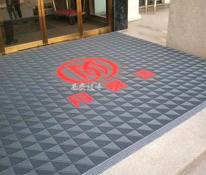 商标迎宾  logo门垫－尼龙纤维防尘LOGO地毯 西安制作中心