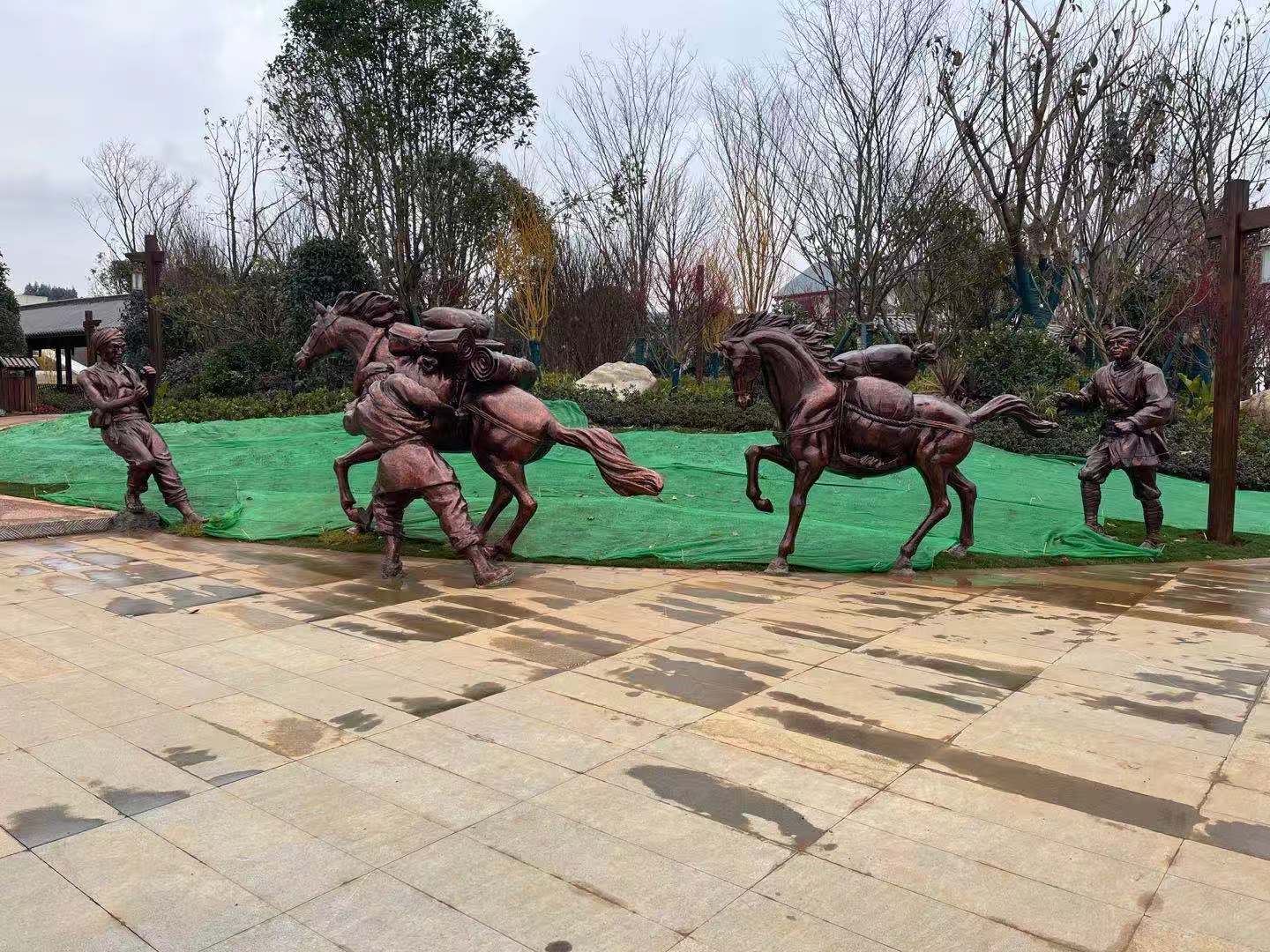 茶馬古道雕塑