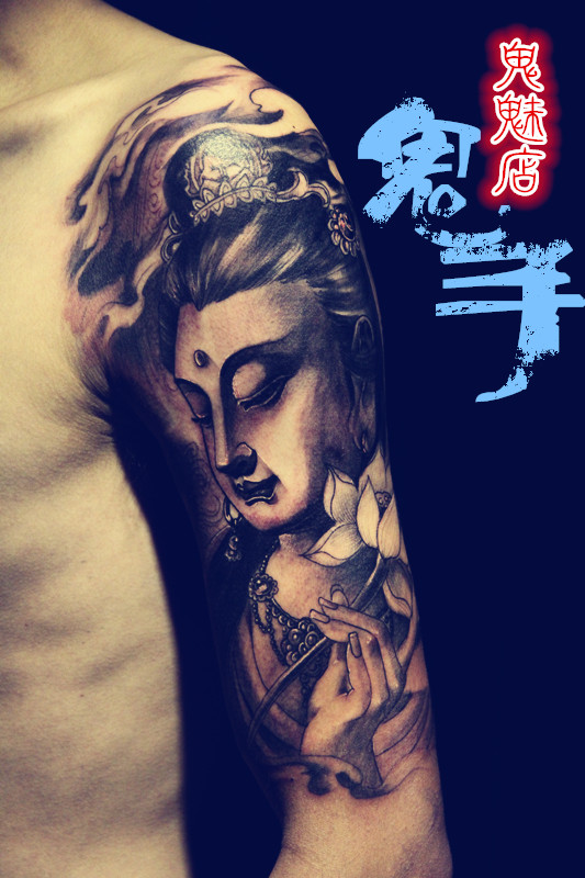云南昆明鬼手纹身公司解析观音纹身图案的寓意