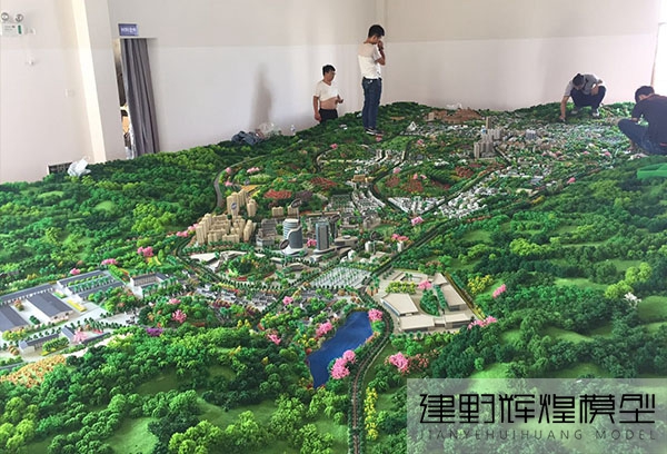 昆明城區規劃景觀模型