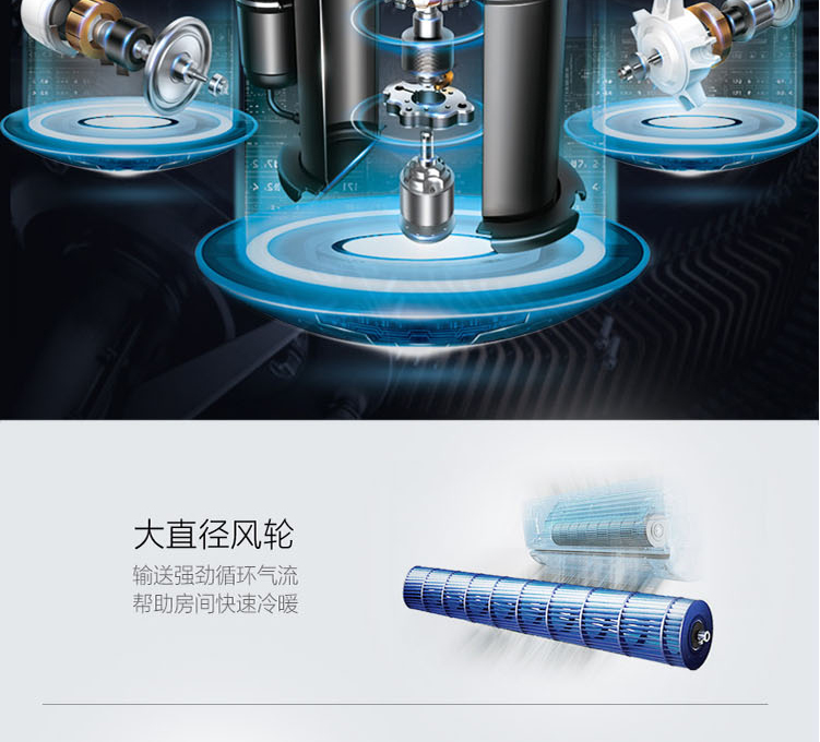 美的冷暖空调变频省电星挂机