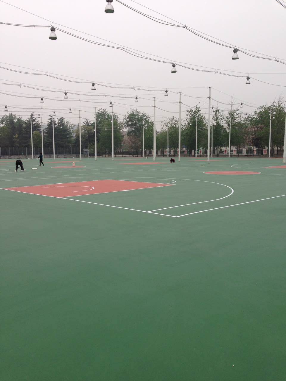 苏州硅pu篮球场，硅pu球场的施工，承接各地硅pu球场-南京名第体育建设工程有限公司