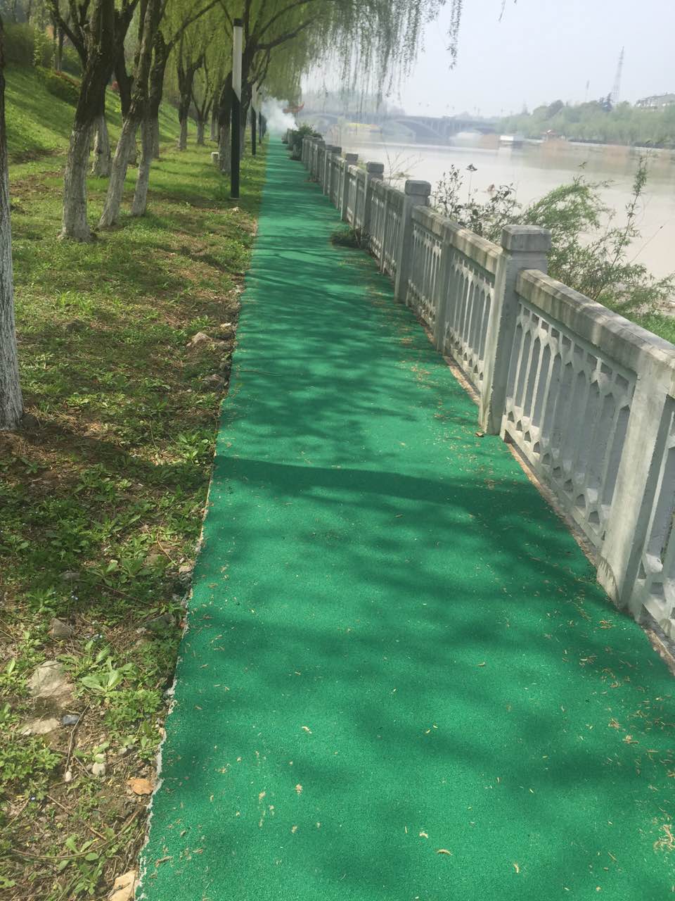 扬州江都公园健身绿道初步效果【南京名第体育】让人眼前一亮