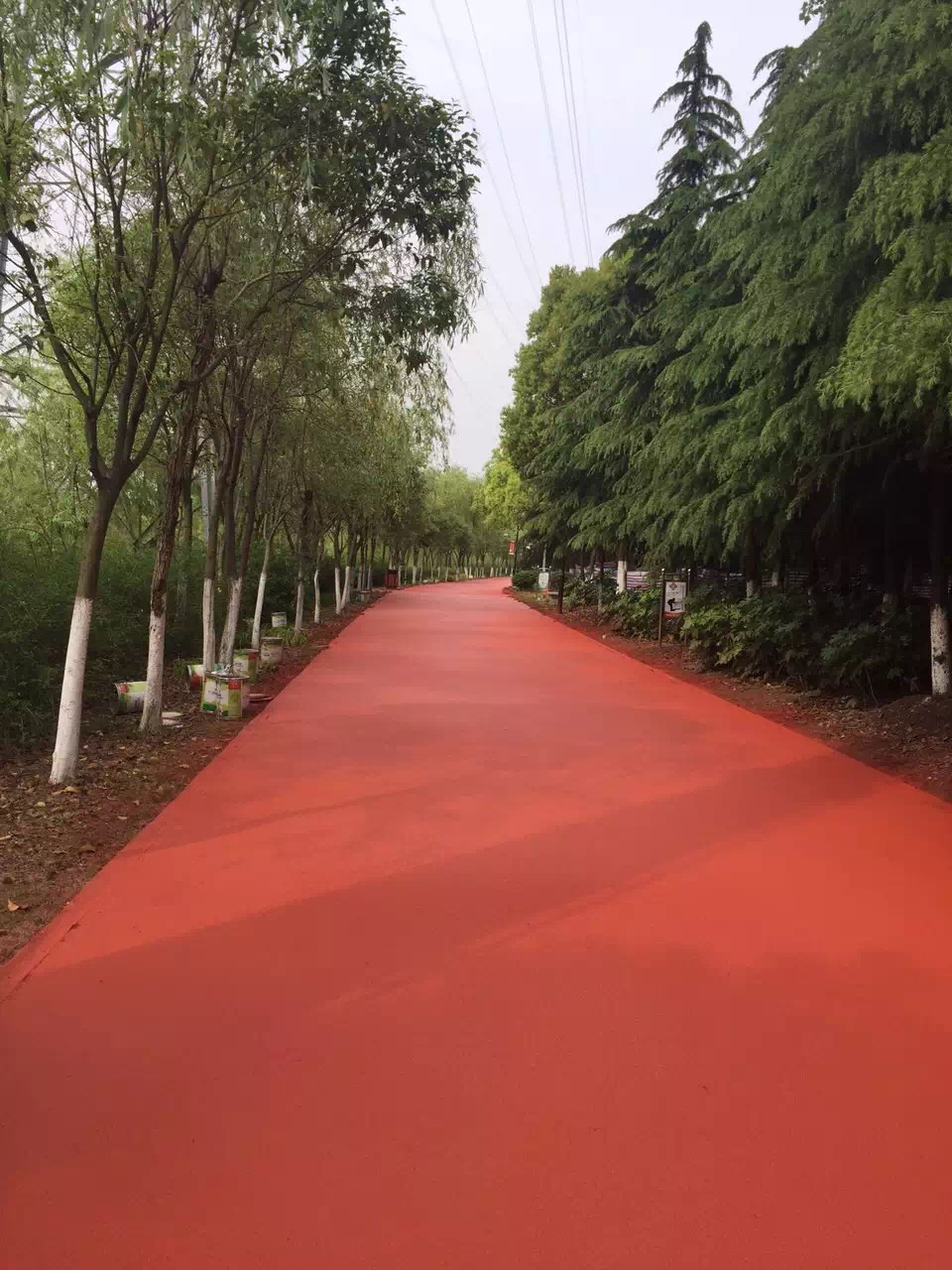 公园SPU彩色路面施工工艺，彩色路面美观多样-南京名第体育