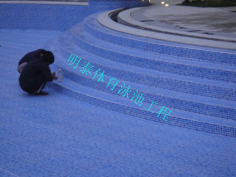 北京熙海度假酒店泳池ALKORPLAN防水装饰胶膜项目