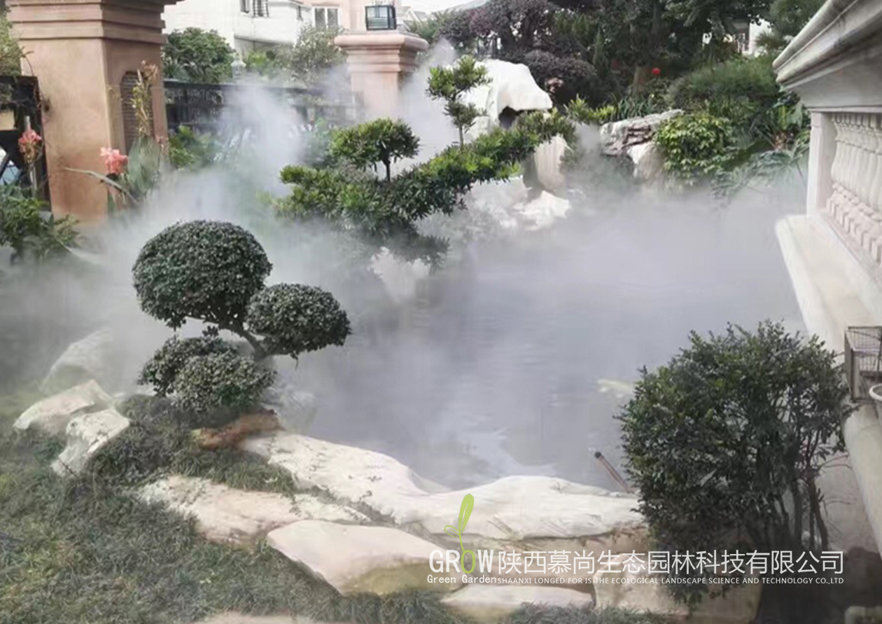 別墅庭院霧森景觀