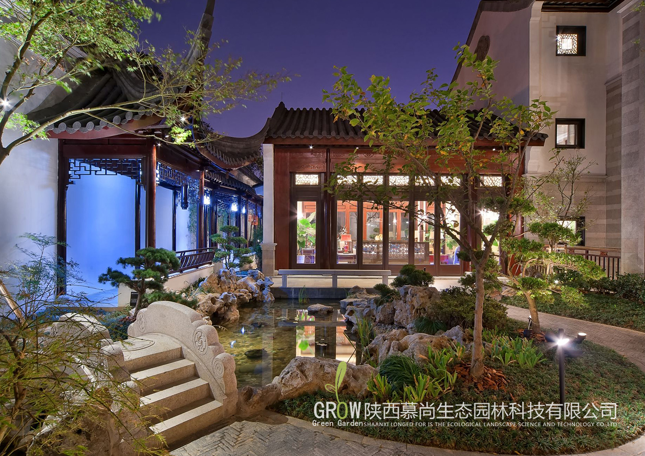 中式小花園設計