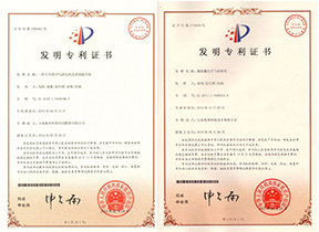 甲醛产品专利证书