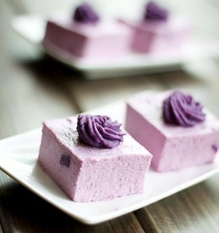美味甜点美味享受—紫薯冻芝士