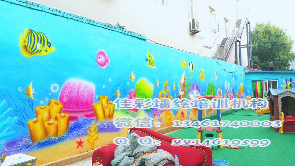 幼儿园墙绘有什么魅力？河南新乡古建筑彩绘公司为您解答