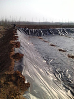 美标土工膜在陕西果树灌溉蓄水池建设土工膜施工注意事项