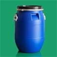 石家庄125升公斤，安徽60升公斤铁箍开口法兰塑料桶专业生产厂家