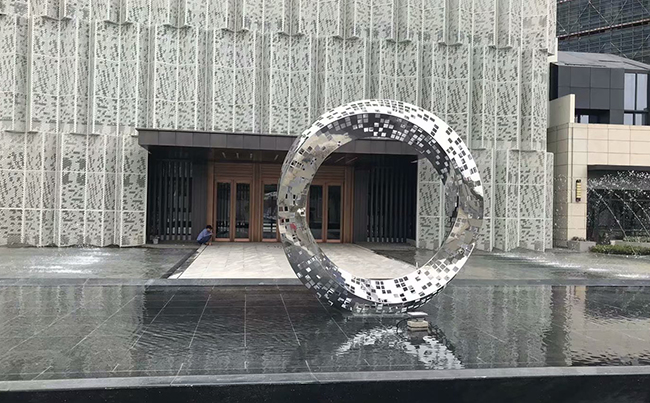 樓盤不銹鋼雕塑