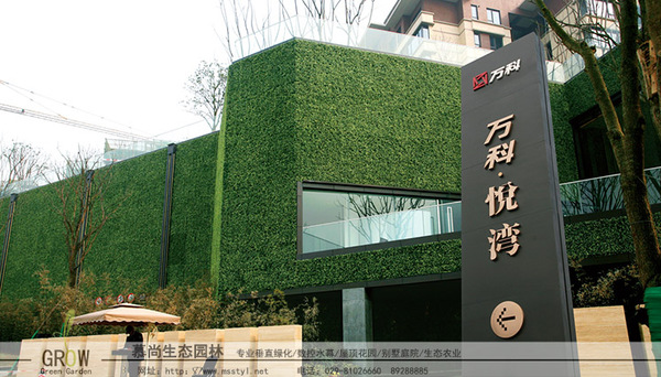 立體仿真植物墻制作
