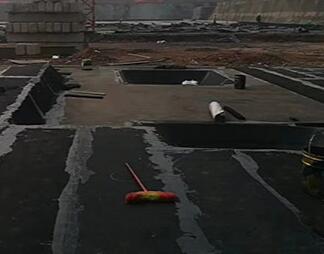 陕西防水卷材厂屋顶防水施工现场