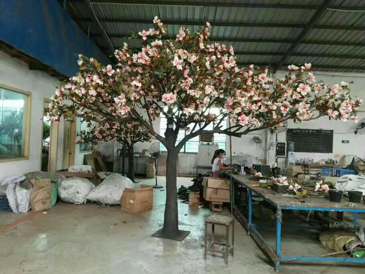 人造玉兰花树