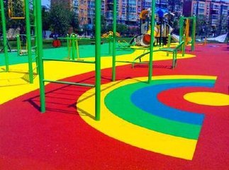 幼儿园塑胶跑道施工、安全地面铺设、悬浮地板安装就来陕西世勇正德体育