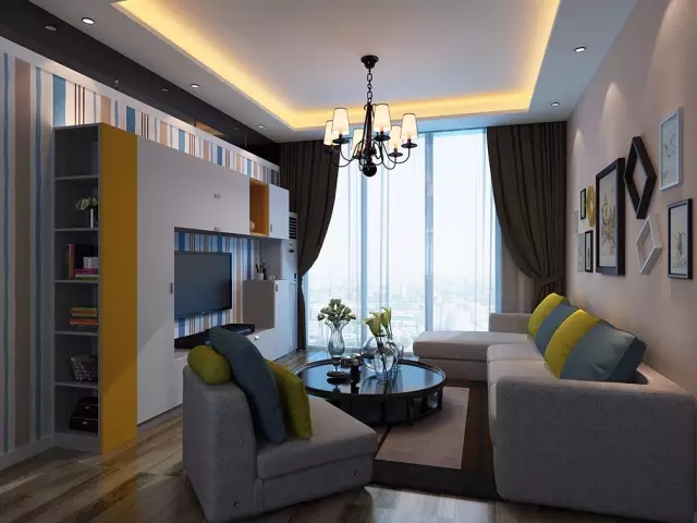 福州家具订做为您展示家具定制案例：100㎡现代风格两居，简洁大方有格调的家！