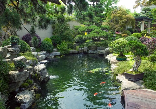 西安庭院假山鱼池安装过滤器的意义