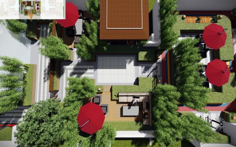 渭南沋河瑞华府屋顶花园设计