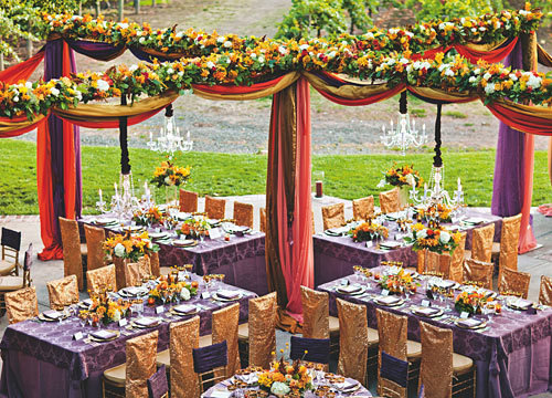 山西高端婚礼策划公司让鲜花做主的甜美婚礼新元素