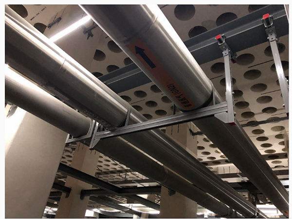 抗震支架能否使用在室内停车场和购物中心？