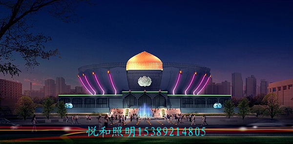 渭南大荔县广场照明工程整个项目建设应用多种灯具