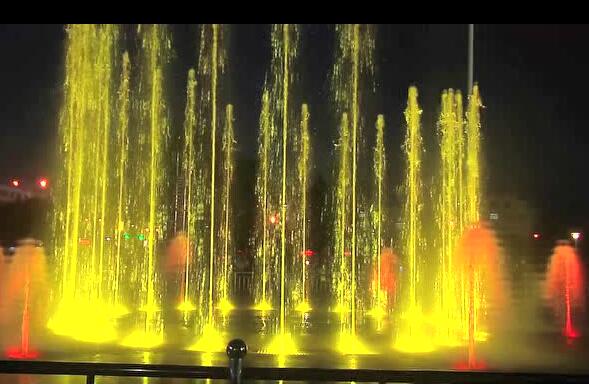 ​ 环县广场音乐广场喷泉工程使用西安水景万能支撑器安装完成