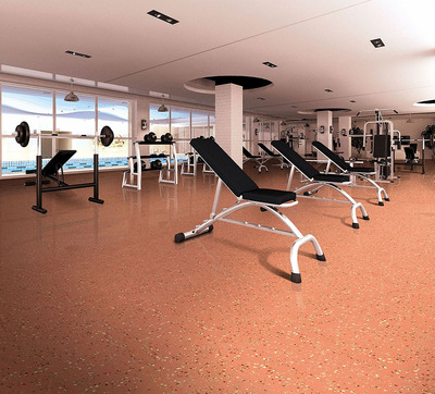 为何健身房的力量区要铺设弹性橡胶地板？