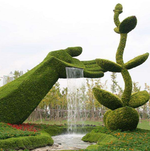 立体花坛——另类的“植物雕塑”