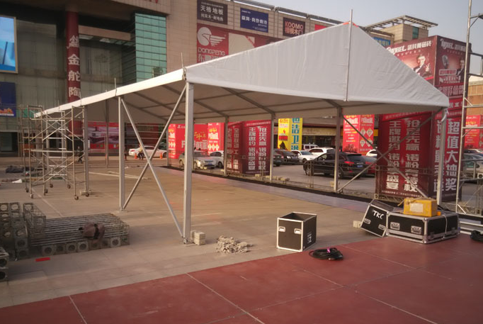 西安建材市场帐篷搭建案例