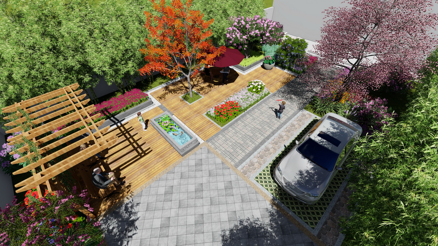 新中式庭院园林设计