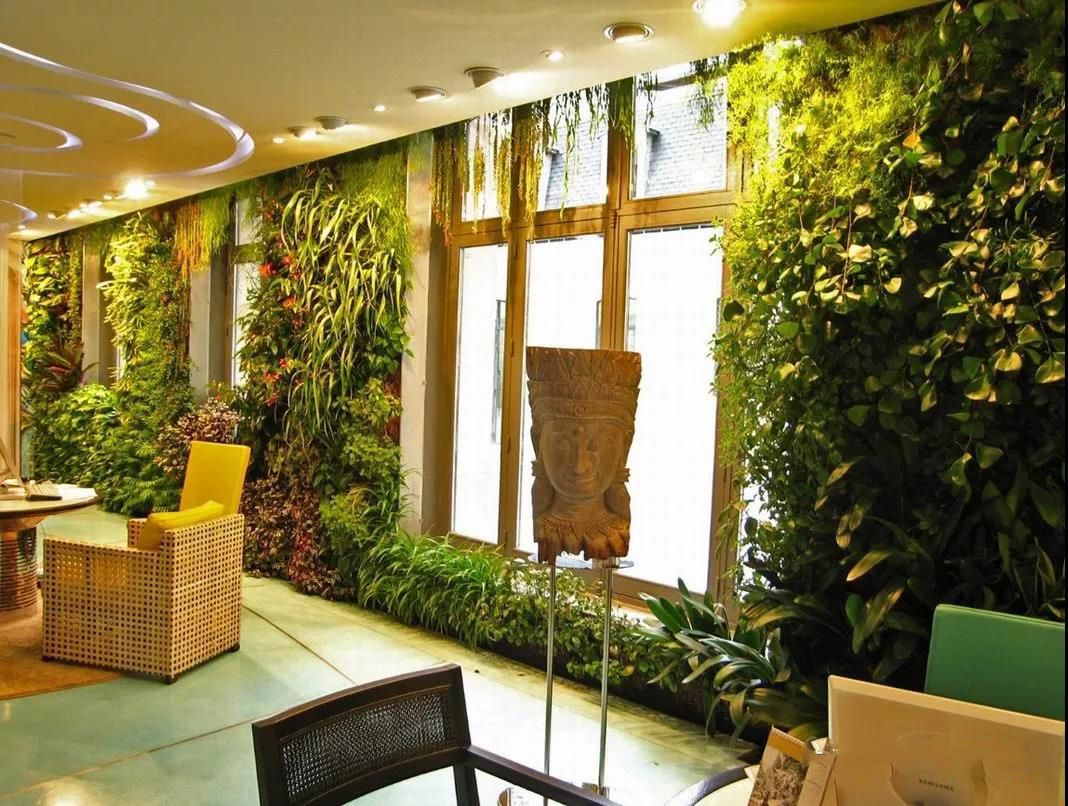西安酒店垂直绿化