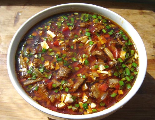 西安岐山臊子面是关中地区的一种传统特色面食