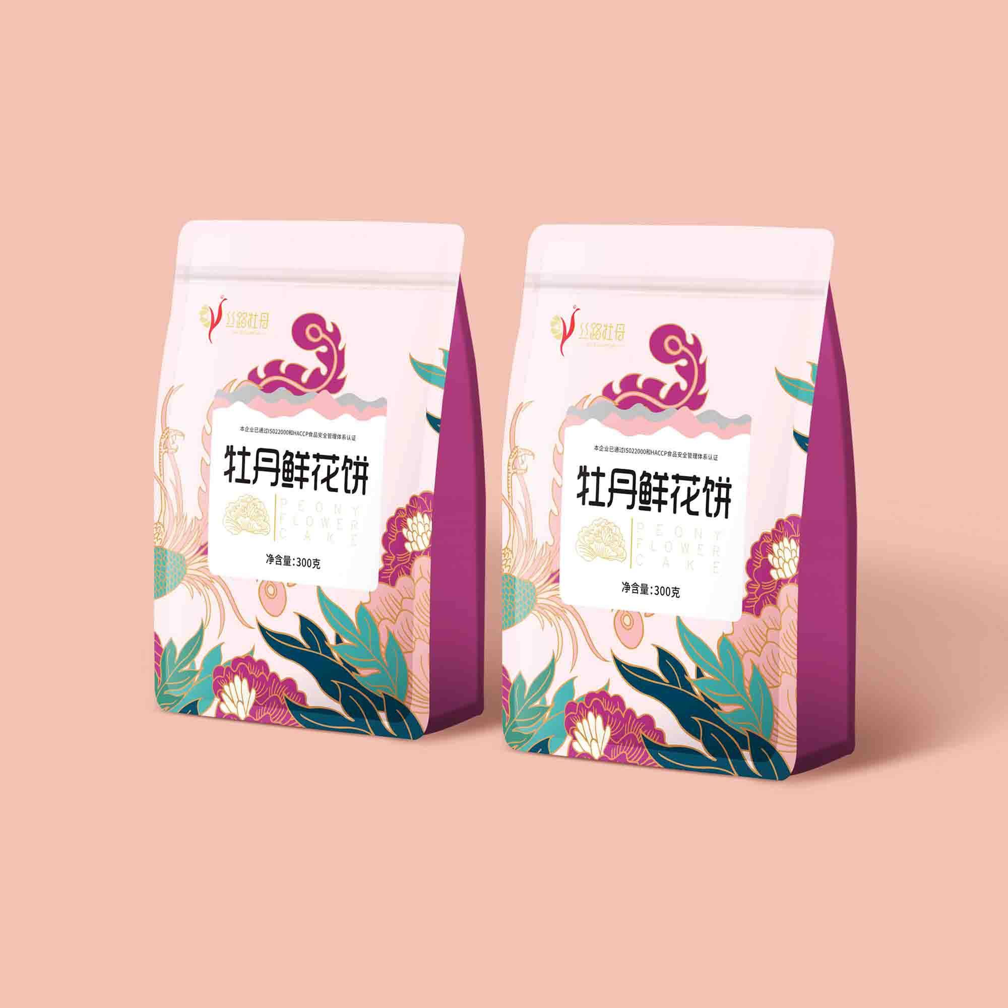 丝路牡丹牡丹鲜花饼