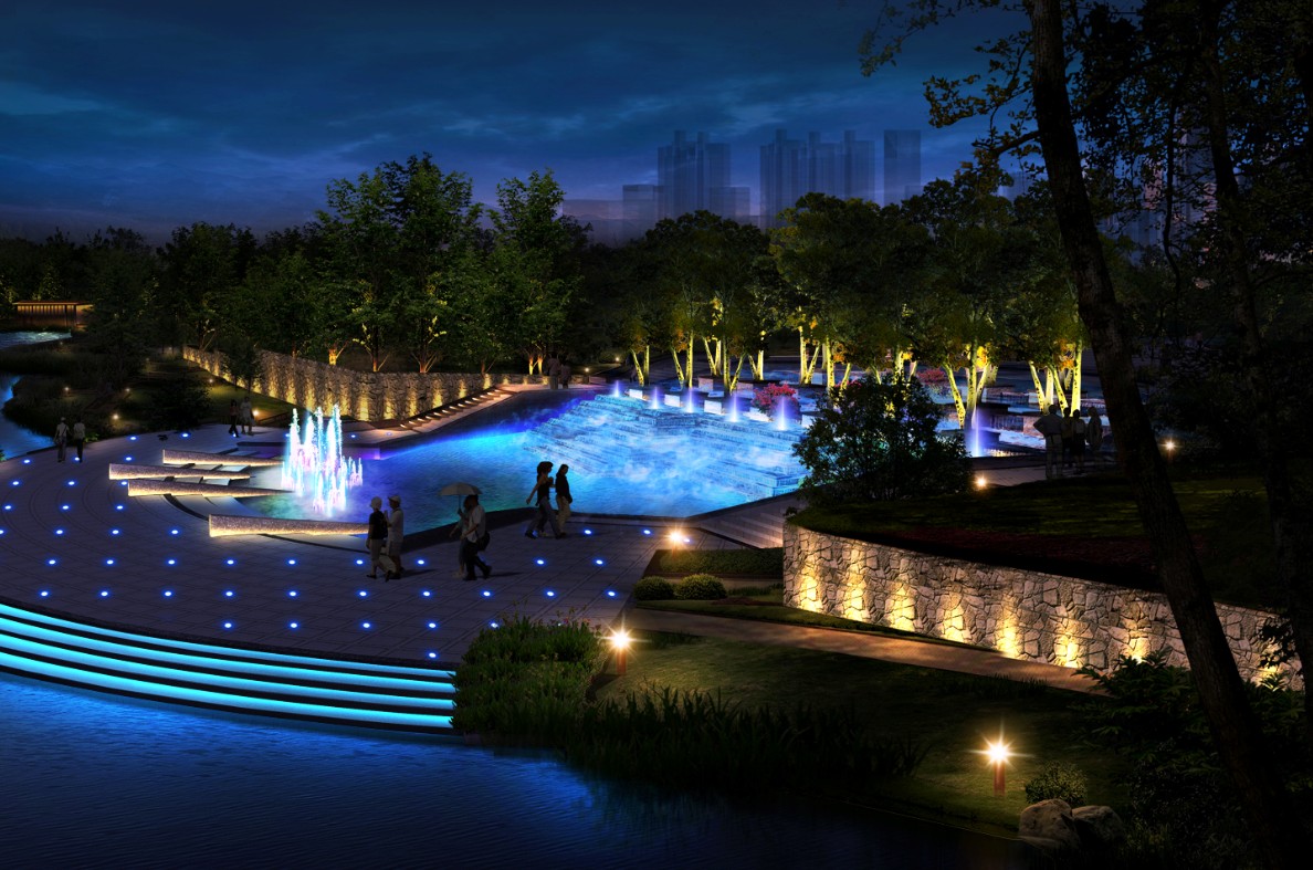 陕西LED广场光彩工程表现一个城市或地区的夜间形象