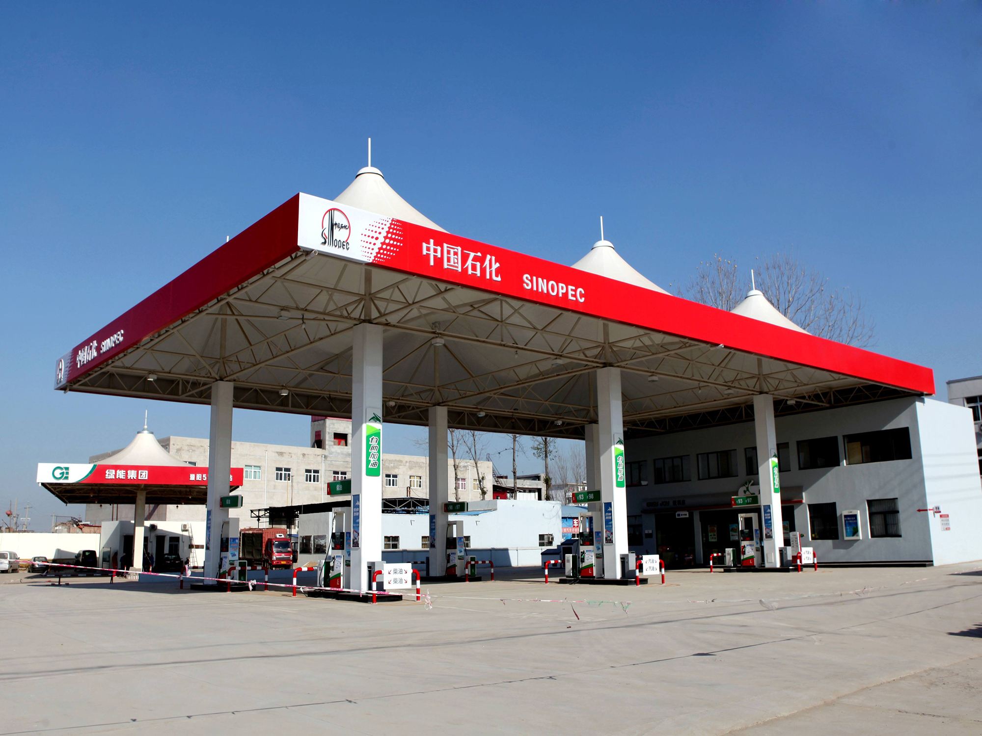 山東膜結構加油站