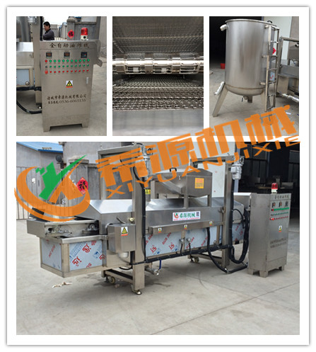 （XYDZ-4000型）鸡块油炸流水线价格|油炸鸡块流水线生产厂家