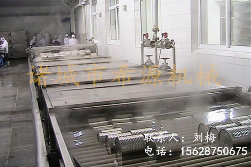 国内品牌 马口铁水果罐头巴士杀菌冷却生产线厂家 希源XY15  自动化灭菌冷却