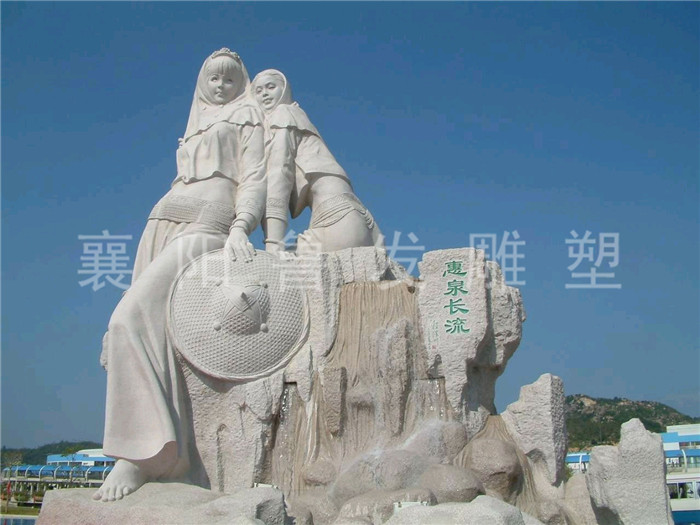 襄阳石雕厂家雕刻的石雕麒麟摆放寓意