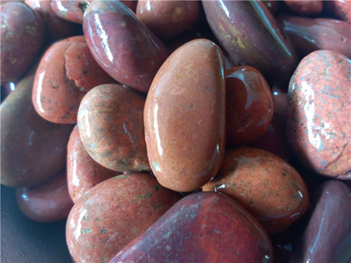 紅色天然鵝卵石2-3cm