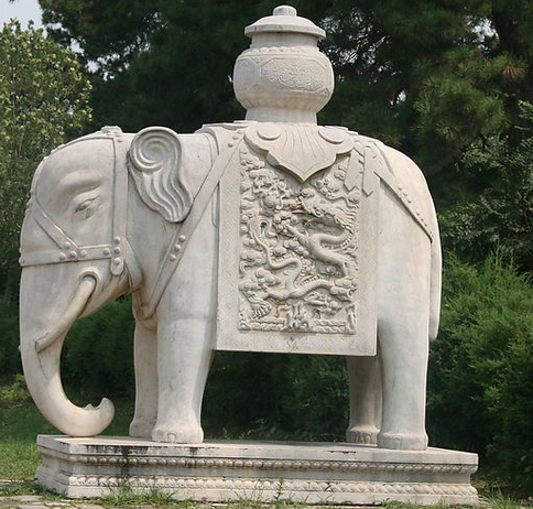 襄阳石材雕刻讲解石雕大象的分类及含义​