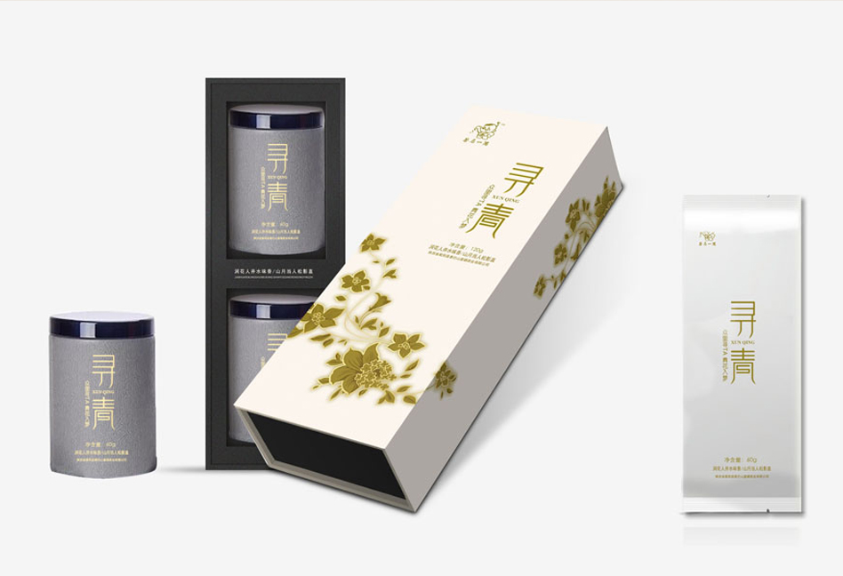 西安茶叶包装设计欣赏,增加了茶的色彩