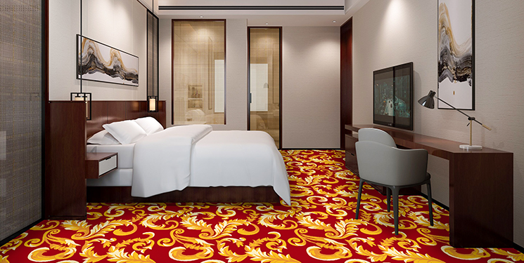 酒店方块地毯是怎么固定在地面上的?