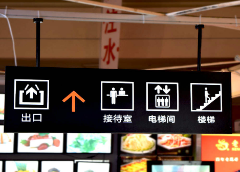 商场指示发光吊牌