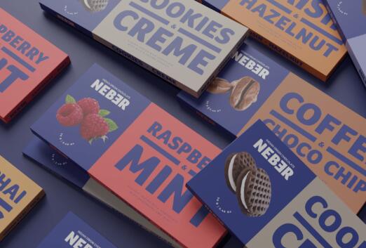 簡約風系列電商糖果巧克力包裝設計